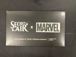 EARTH'S MIGHTIEST EMBLEM Arcane Signet Secret Lair x Marvel Foil MTG Sealed - Image 1