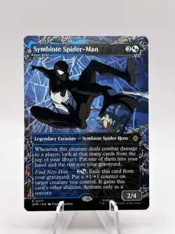 Symbiote Spider-Man 0217 Borderless Marvel's Spider-Man SPM MTG NM - Image 1
