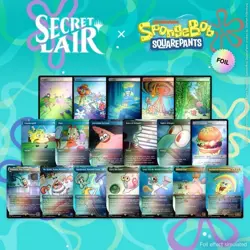 Magic The Gathering Secret Lair x Spongebob Squarepants Complete Foil Bundle - Image 2