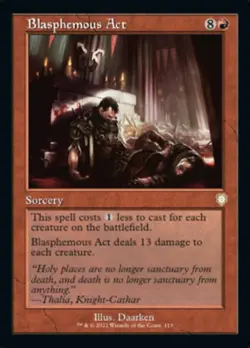 Blasphemous Act (Retro) [The Brothers' War Commander] Magic MTG - Image 1