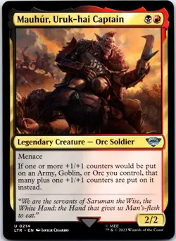 Mauhur, Uruk-hai Captain (214) The Lord of the Rings: Tales of Middle-earth MTG - Image 1