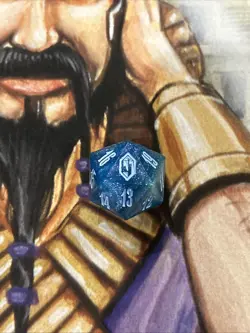 MTG Final Fantasy Gift Bundle Crystal Blue Oversized D20 Die Spin Down Counter - Image 1