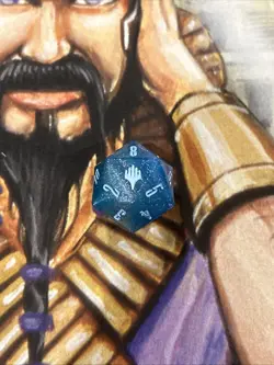 MTG Final Fantasy Gift Bundle Crystal Blue Oversized D20 Die Spin Down Counter - Image 2