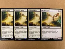 MTG 4x Sunblast Angel # 102 Commander 2020 Modern Magic the Gathering x4 NM - Image 1