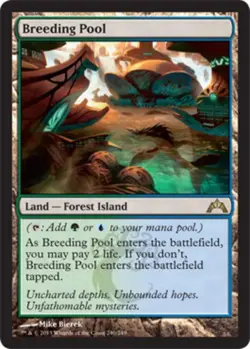 1x Breeding Pool Moderate Play MTG Magic - Kid Icarus - - Image 1
