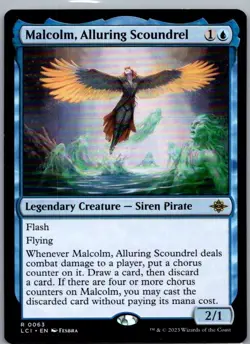 #63 Malcolm, Alluring Scoundrel The Lost Caverns of Ixalan Rare - Image 1