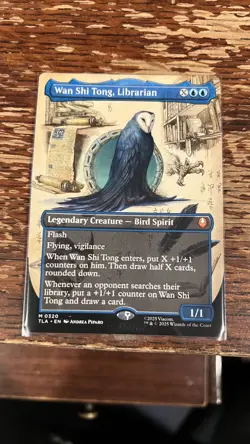 Wan Shi Tong, Librarian (borderless) IN HAND - NM MTG Avatar: The Last Airbender - Image 1