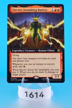 MTG Electro, Assaulting Battery (Extended Art) Marvel's Spider-Man Regular #260 - Image 1