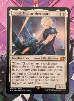 MTG Final Fantasy Mythic CLOUD, MIDGAR MERCENARY NM - Image 1