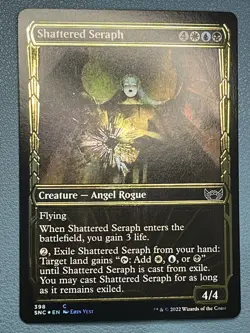 MTG Shattered Seraph (Gilded Foil) Streets of New Capenna SNC NM - Image 1
