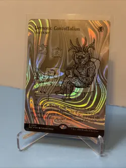 Demonic Consultation - Secret Lair Halo Foil Encyclopedia of Magic Mtg R0031 - Image 1