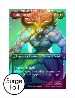 1x Vincent Valentine, Surge Foil Borderless Art, Final Fantasy, Magic MTG NM - Image 2