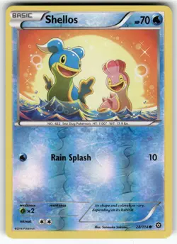 Shellos XY - Steam Siege Common,Reverse Holo Pokemon Near Mint or Better - Image 1