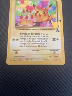 Birthday Pikachu Holo 24 Celebrations Classic Collection Pokemon 2021 NM - Image 3