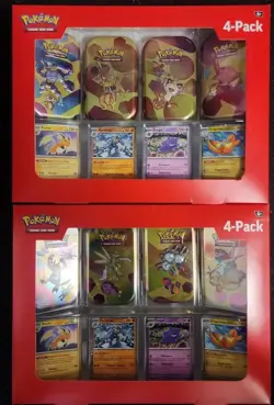 Pokemon Scarlet And Violet 151 Mini Tins 4 Pack Sams Club Lot of 2 New IN HAND - Image 1