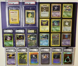 HUGE POKEMON COLLECTION/LOT! SEALED MEOWTH, SNORLAX, SLABS, 1ST EDITION, PSA/CGC - Image 1