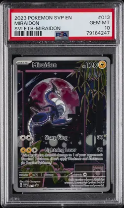 2023 POKEMON SVP EN-SV BLACK STAR PROMO #013 MIRAIDON PSA 10 - Image 1