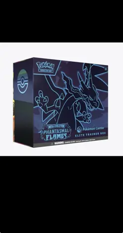 POKEMON TCG PHANTASMAL FLAMES POKEMON CENTER ETB PRESALE FACTORY SEALED - Image 1