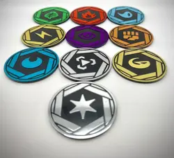 Pokemon TCG - S&V 151 Energy Coin Set (Complete Set of 10 Jumbo Coins) - Image 1