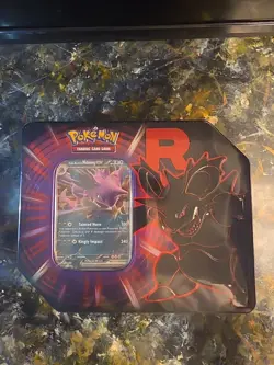 Pokemon TCG Team Rocket Nidoking EX Tin - Brand New,Sealed, InHand Ready to Ship - Image 1