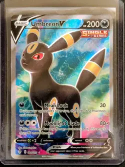 2021 Pokemon TCG Sword & Shield: Evolving Skies Umbreon V 188/203 Full Art Holo - Image 1