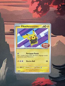Pikachu Batik 154/SV-P Indonesia Journey Indonesian Pokemon Promo Xatu Purple - Image 1
