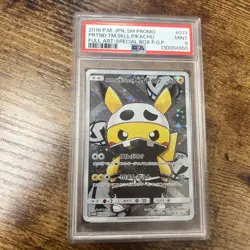 Pokemon Pretend Team Skull Grunt Pikachu Japanese Full Art Promo 013/SM-P PSA 9 - Image 1