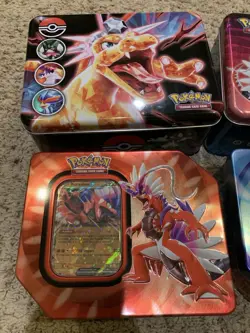 Empty POKEMON S&V CHARIZARD Miraidon Koraidon COLLECTORS TIN LUNCH BOX - Image 2