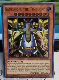Yugioh COLLECTOR'S Sandaion, the Timelord BLRR-EN025 Ultra Rare 1st Ed +BONUS - Image 1