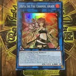 Yugioh Hiita the Fire Charmer, Ablaze RA04-EN074 Super Rare 1st Edition NM - Image 1