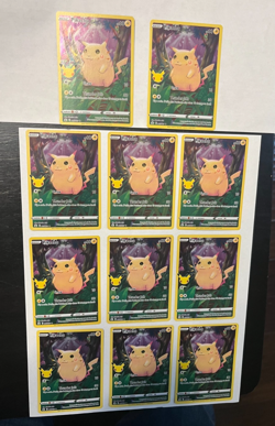 2021 Pokemon Celebrations Pikachu 005/025 Card Lot 11 Cards - Great Condition - Image 1