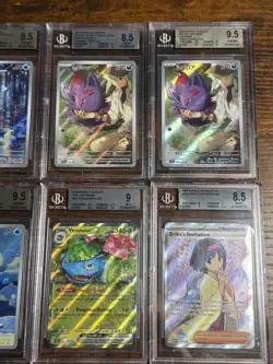 All Beckett Alt Art SAR/ Full Art English & Jpn 10x Pokemon Graded Card Lot #9 - Image 4