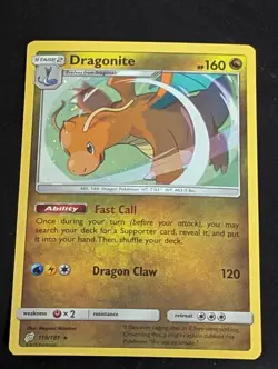 Pokemon TCG Dragonite 119/181 2019 Team Up Cosmos Holo Promo Card - LP - Image 1