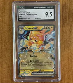 CGC 9.5 | Pawmot ex 073/197, Holo, Obsidian Flames 2023, Pokemon TCG Cards - Image 1