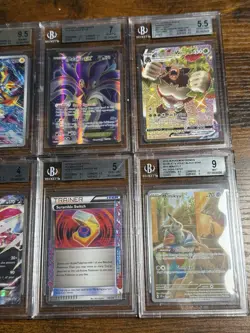 All Beckett Alt Art SAR/ Full Art English & Jpn 10x Pokemon Graded Card Lot #7 - Image 4