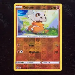 Cubone 069/163 Pokemon Battle Styles Sword & Shield Reverse Holo Common Card NM - Image 1