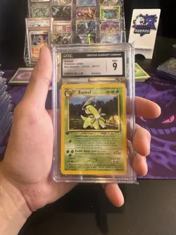 CGC 9 MINT Bayleef 2000 Neo Genesis 1st Edition 29/111 Pokemon Card - Image 1