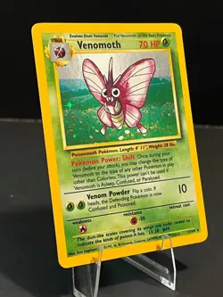 Venomoth No Set Symbol ERROR - 13/64 Holo Unlimited Jungle Pokemon Card LP - Image 2