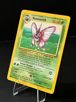 Venomoth No Set Symbol ERROR - 13/64 Holo Unlimited Jungle Pokemon Card LP - Image 3