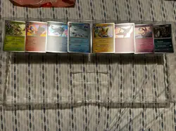 Pokemon Prismatic Evolutions Costco 8 Eevelutions Cosmos Holo Promo Cards SET - Image 1