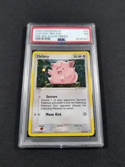 Pokemon Card Reverse Holo Clefairy 59/112 PSA 7 NM ex Fire Red Leaf Green - Image 1