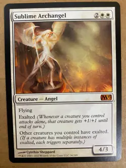 MTG 1x Sublime Archangel # 36 Core Set 2013 M13 Magic the Gathering Card x1 NM - Image 1