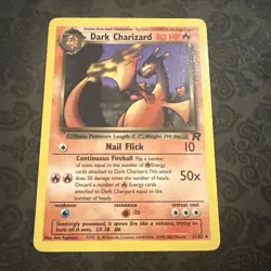 Pokemon Dark Charizard TCG Non-Holo Rare Card 21/82 Team Rocket - Image 1