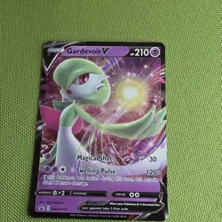 Gardevoir v SWSH105 Sword & Shield Black Star Promo Card Near Mint Condition - Image 1