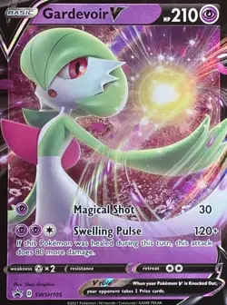 Gardevoir v SWSH105 Sword & Shield Black Star Promo Card Near Mint Condition - Image 2
