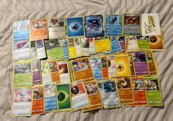 Pokemon Card Lot 2021-2023 Holos Uncommon Common 66x LP-EX Lot G85 - Image 1