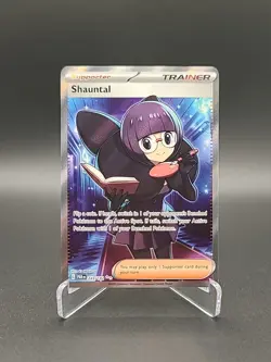 Pokemon Shauntal 243/182 Paradox Rift Holo Ultra Rare Pokemon TCG Card 2023 - Image 1