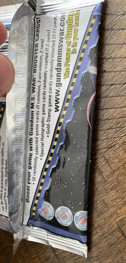 Gundam M.S. War Trading Card Game Wing Gundam Team 10 Card Booster Pack Sealed - Image 3