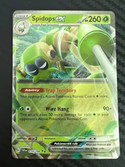 Pokemon TCG Spidops ex 019/198 Double Rare Card S&V NM - Image 1
