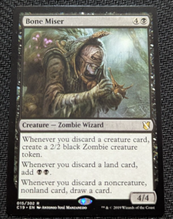 MTG Magic the Gathering Bone Miser (15/363) Commander 2019 LP/NM - Image 1
